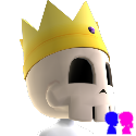 A Giant King Mask